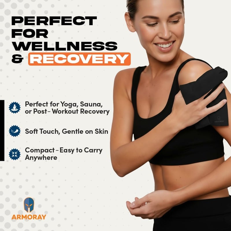 ARMORAY Sweat Absorbing Towel Handkerchief – Quick-Dry Microfiber Gym Towels for Face, Hands & Body – Workout Towel for Men, Sport Rag, Perfect for Tennis, Pickleball & Sauna Use by Women - Image 5